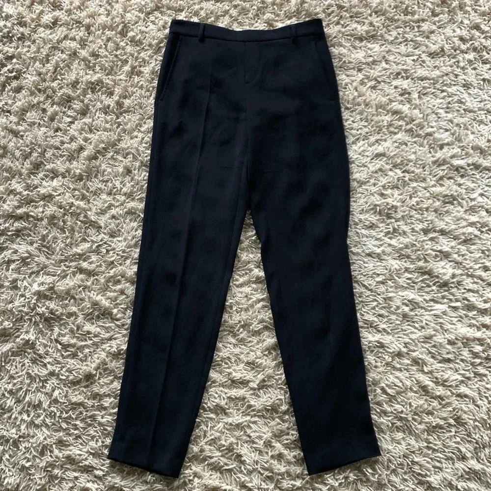 Vince Easy Pull On Full Length Pants Size 2 Black 6854